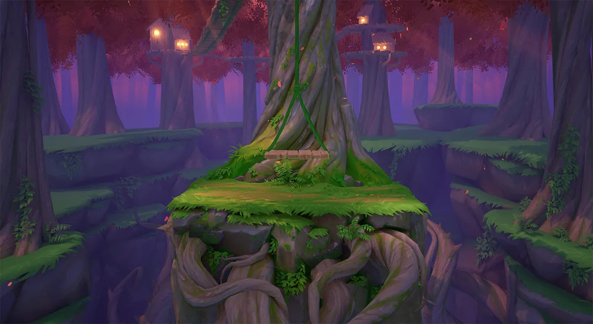 Aetherian Forest stage from Rivals of Aehter II.