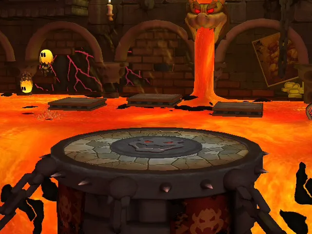 Bowser&#x27;s Castle stage in Project M.