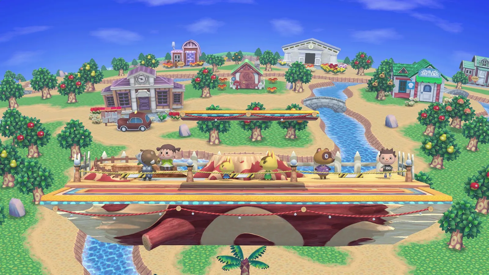 Smashville stage in Project M.