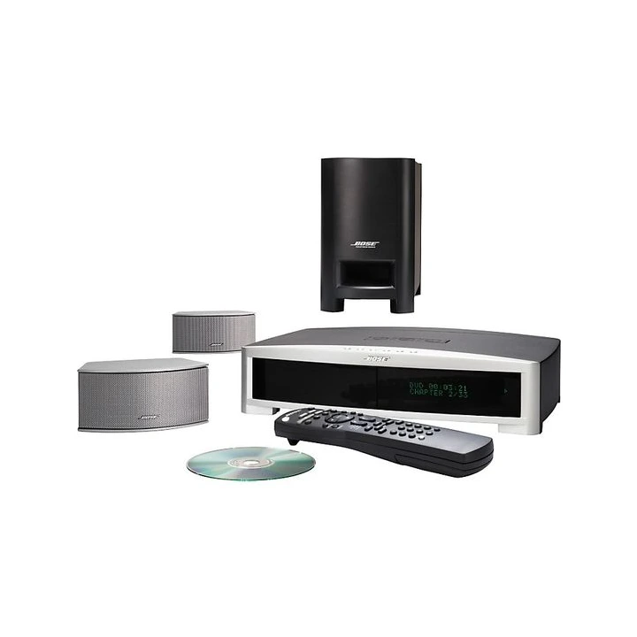 Bose 321 GS Series II with subwoofer, two satellite speakers, media console and remote